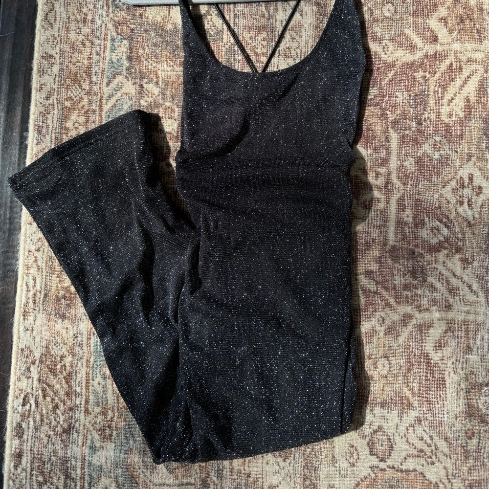 Oh Polly Black Midi Dress